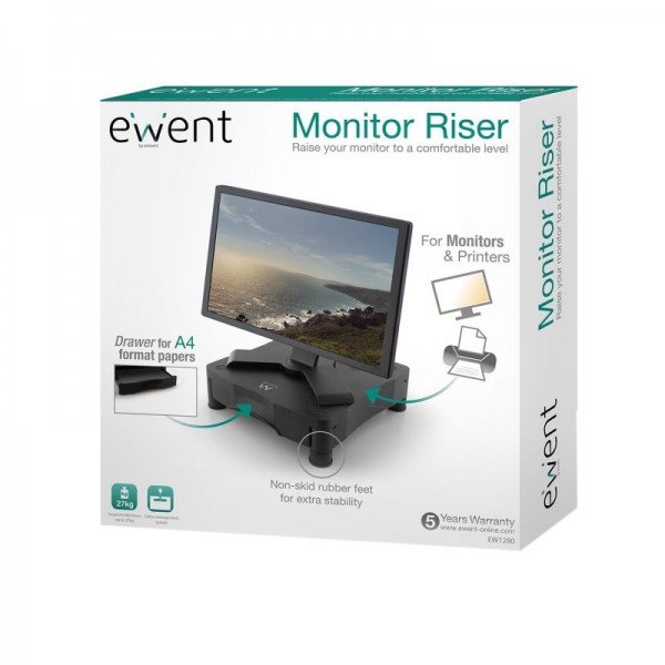 Ewent ew1280 cajón plástico elevador sopor/monitor