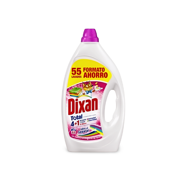 Dixan detergente Adiós al separar 55 lavados